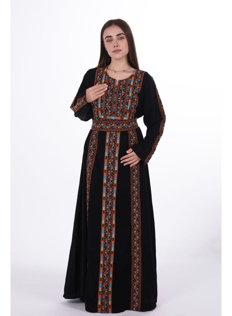 AL BENT AL SHARQIEH women embroidered jalabiya dress - Image 1